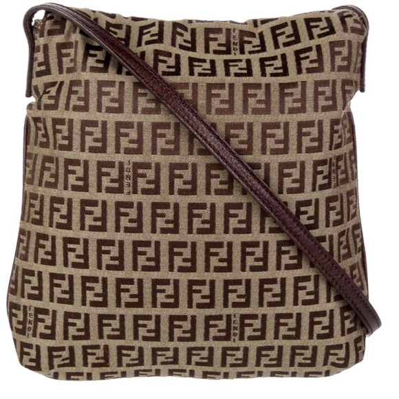 Fendi 2006 Zucchino monogram baguette crossbody bag - Picture 3 of 16